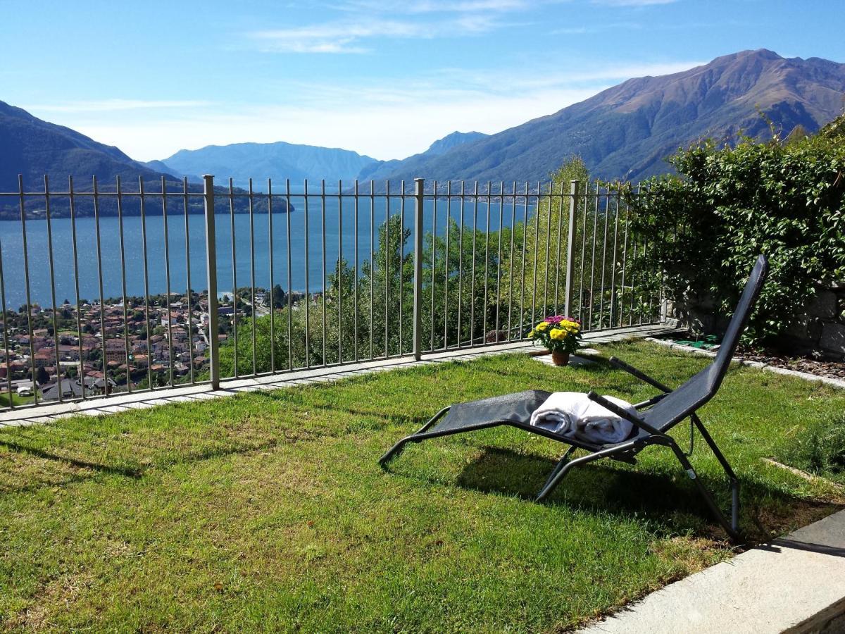 Villa Valuri Vista Magnifica Sul Lago Di Como Appartamento Piano Terra Vercana Екстер'єр фото